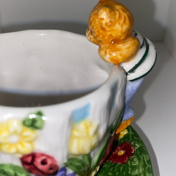 Vintage 3 Piece Ceramic Teddy Bear Tea Set 1999 - Antique - Collectable - Picture 6 of 11